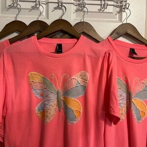 Port and Company Coral Butterfly Tee